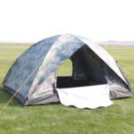 Outdoor Travel Tent 3-4 People Camouflage Mountaineering Tent Beach Camping Tent - Image 4