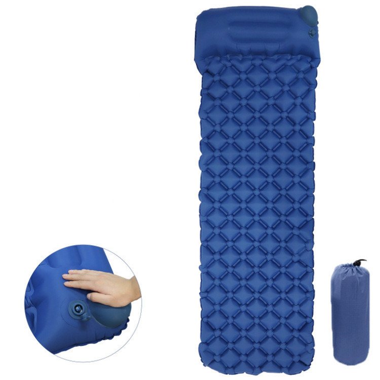 1619321100522.jpg Cross-Border Hot Style Outdoor Tent Sleeping Pad Push Type Ultra-Light Portable V-Shaped Moisture-Proof Pad Single Automatic TPU Inflatable Pad - Image 1