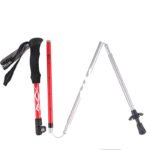 Outdoor folding trekking pole aluminum alloy 5-section outer lock and portable - Image 2