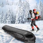 Winter Goose Down Mummy Down Cotton Sleeping Bag - Image 3