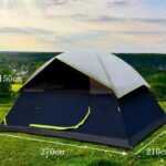 4 Person Black Coated Darkroom Tent For Camping Family Backpacking Tents - Image 4