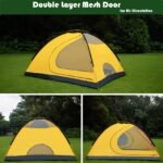 Portable Backpacking Tent With Novel Colors, Suitable For 2 People, 1 Double-layer Design, Skylight  Mesh To Enhance Breathability, Suitable For Family Camping, Hiking, Hunting And Outdoor Mountainee - Image 5