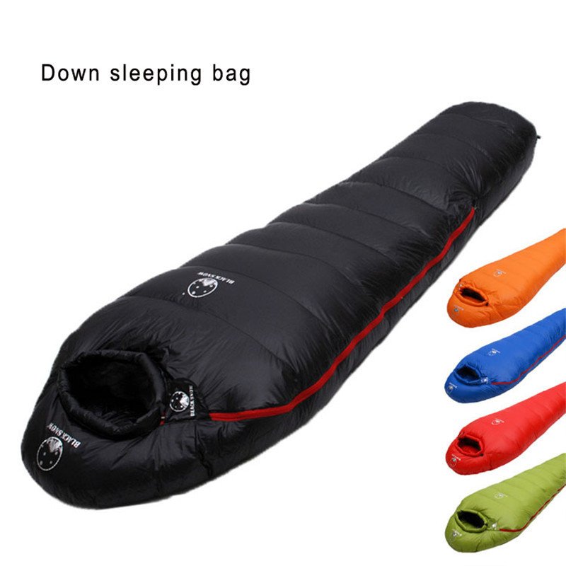 694e67b5-1090-4f24-82e0-b245f66a4a31.jpg Mummy Goose Down Cold-resistant Area Sleeping Bag - Image 1
