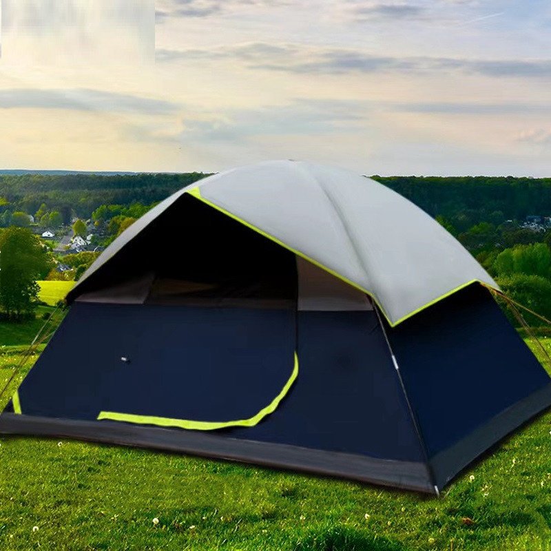 79ee616c-8c9b-4e68-9e76-07fd18c9fba6.jpg 4 Person Black Coated Darkroom Tent For Camping Family Backpacking Tents - Image 1