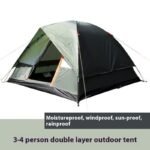Outdoor Supplies Rain-proof Camping Tent Hand-mounted Double-layer Family Travel Camping Waterproof - Image 6