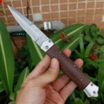 Damascus Folding Knife Outdoor Knife Camping Survival - Image 2