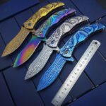 Camping Folding Knife Stainless Steel Portable Knife Household Fruit Knife - Image 7