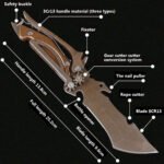 Mechanical Tools Knife Vehicle Camping Meat Cutting Straight Knife - Image 2