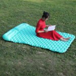 Outdoor Sleeping Pad Camping Inflatable Mattress With Pillows Travel Mat Folding Bed Ultralight Air Cushion Hiking - Image 3