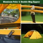 Portable Backpacking Tent With Novel Colors, Suitable For 2 People, 1 Double-layer Design, Skylight  Mesh To Enhance Breathability, Suitable For Family Camping, Hiking, Hunting And Outdoor Mountainee - Image 6