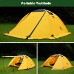 Portable Backpacking Tent With Novel Colors, Suitable For 2 People, 1 Double-layer Design, Skylight  Mesh To Enhance Breathability, Suitable For Family Camping, Hiking, Hunting And Outdoor Mountainee