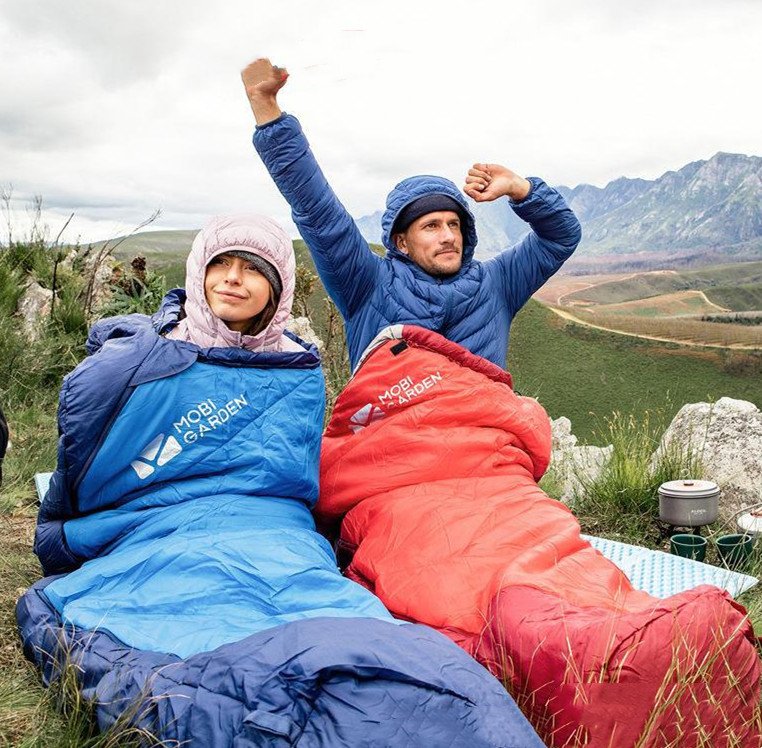 dbb950f0-befd-494b-8330-2f3fb98594d2.jpg Sleeping Bag Mummy Outdoor Camping Thickened In Winter - Image 1